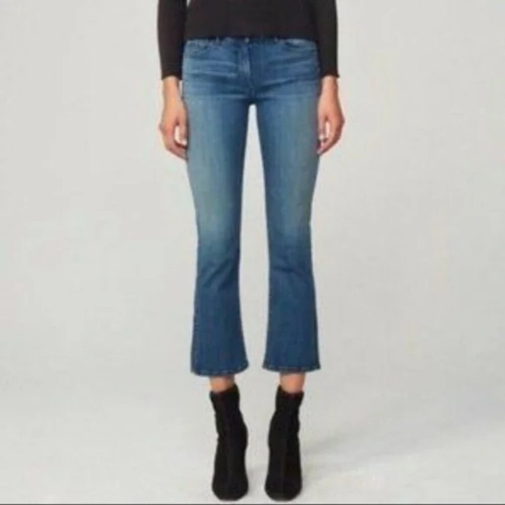 EUC 3x1 Cropped Kick Flare Jeans